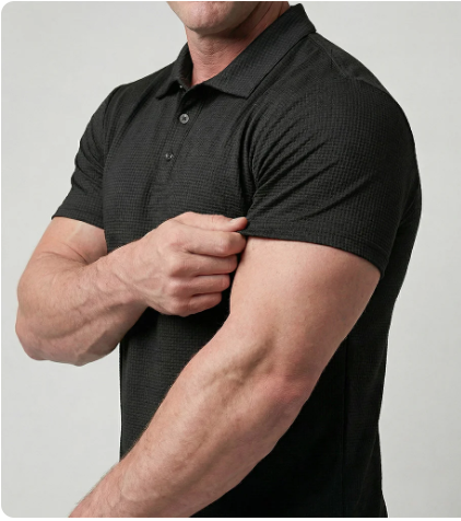 Model showing sleeve fit